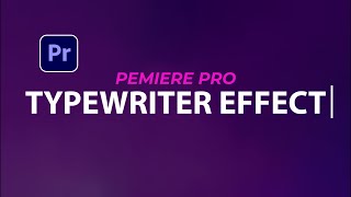 How To Create Typewriter Effect  Premiere Pro 2023 Tutorial [upl. by Adnerb729]