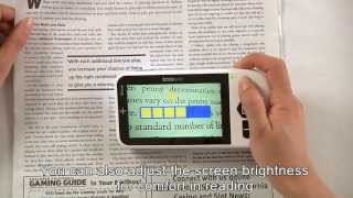 Zoomax Snow 43 Handheld Video Magnifier Operation Video [upl. by Anilem]