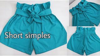 Diy Como fazer short muito fácil para Iniciantes  SEM MOLDE [upl. by Baudoin794]