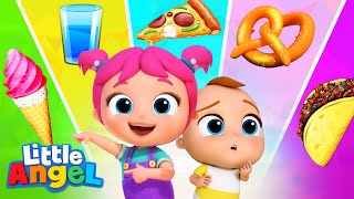 Color Food Song  Ice Cream Fun at the Fair  Little Angel Kids Songs amp Nursery Rhymes [upl. by Olivier215]