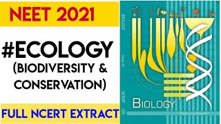 Biodiversity amp Conservation  Full Ncert Covered In One Shot  Neet 2021 [upl. by Anna-Maria522]