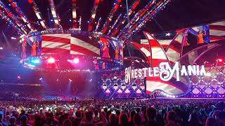 WrestleMania 34 Intro Full Opening Promo amp Pyro LIVE [upl. by Yendroc]