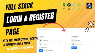 Build a Fullstack Login amp Register Page with MERN reactjs mongo express bcrypt jwt amp more [upl. by Nolyarb255]