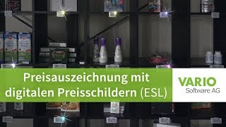 Elektronische Preisauszeichnung – Digitale Preisschilder ESL  optionaler Anbindung an die Wawi [upl. by Eiruam]