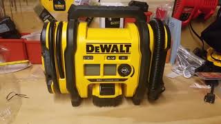 DeWalt 20v Air Inflator Review and Demonstration [upl. by Oijimer]