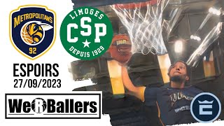 Boulogne Levallois Metropolitans vs Limoges CSP Espoirs 27092023 Highlights by We R Ballers [upl. by Keenan]