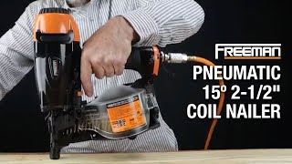 15 Degree 212quot Coil Nailer  Freeman PCN65 [upl. by Agretha]