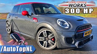 300HP MINI JCW F56 REVIEW on AUTOBAHN NO SPEED LIMIT by AutoTopNL [upl. by Atinrahs]