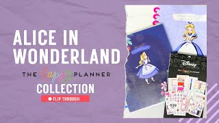 Alice in Wonderland Collection Flip Through Happy Planner and Disney [upl. by Martina994]