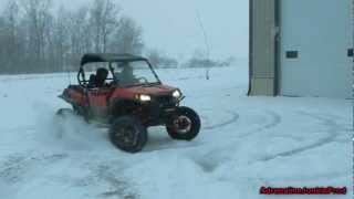 Polaris RZR XP Cyclone Spin in the Snow  High Speed Doughnuts [upl. by Ariec509]