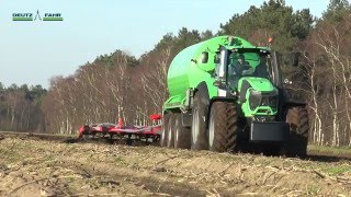 DEUTZ FAHR 9340 TTV at work in the Netherlands [upl. by Alemak]