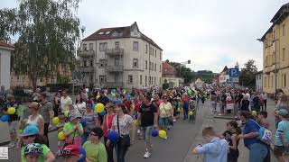 Festumzug Heidenauer Stadtfest mit über 1300 Mitwirkenden Händler Vereine Usw 🚒🚑 🚔 [upl. by Nile]