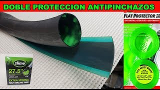 DOBLE PROTECCION ANTIPINCHAZOS LLANTA BICI MTB BICICLETA [upl. by Ebneter704]