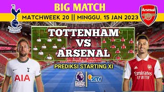 Skuad Tottenham vs Arsenal  Prediksi Starting Lineup  Jadwal Liga Inggris Live SCTV Hari ini [upl. by Weber]