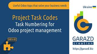 Odoo Project Task Codes  Task Numbering  Sequence for Project Task in Odoo 170 [upl. by Joya]