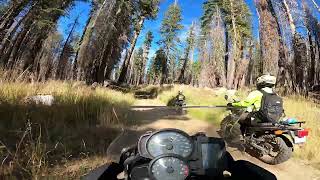 F700GS Silver Fork Caldor fire burn scar amp Abandoned Ski Resort Adventure [upl. by Adena]