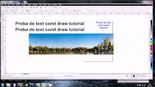 Corel draw tutorial  textul  lecția 2 română [upl. by Acirderf870]