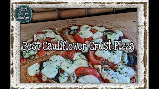 DELICIOUS CAULIFLOWER CRUST PIZZA LOW CARB [upl. by Haugen881]