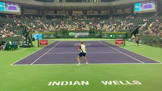 Andrey Rublev Court Level Points Indian Wells 2021 vs Taberner [upl. by Hsirt68]