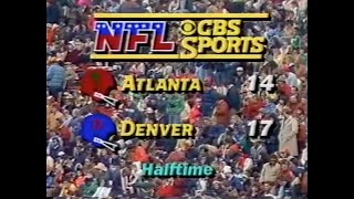 1982 Week 4  Falcons vs Broncos 2nd Half [upl. by Eniamraj]