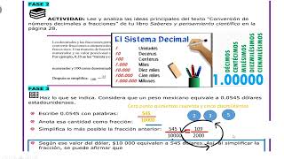 CUADERNILLO DE ACTIVIDADES 1°AÑO TEMA EXPRESIONES DE FRACCIONES parte 2 [upl. by Akeihsal]