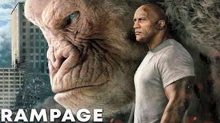 Rampage 2024 New Film  Explained in HindiUrdu An Experiment That Made Gorilla Giantexplained [upl. by Ahoufe]