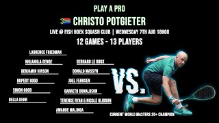 Christo Potgieter  FHSC  Watch the Action Live  Wednesday 7th August  18h00 [upl. by Ireg872]