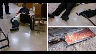 Attaque à la hache et aux couteaux dans une synagogue  4 morts  JERUSALEM [upl. by Rebhun264]