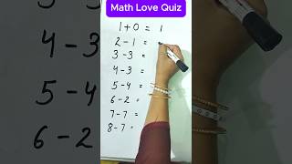 💥Math Love Quiz  shorts maths shortsfeed trending mathstricks viral education [upl. by Barby]