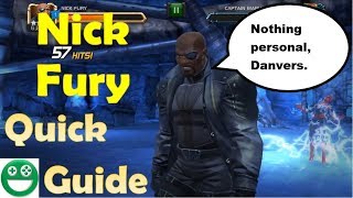 How to Use Nick Fury  Quick Guide  Marvel Contest of Champions [upl. by Jd669]