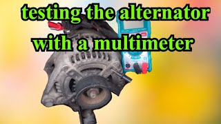 how to test alternator with multimeter [upl. by Annyl]