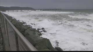 Atmospheric river contributes to wild weather hitting West Coast [upl. by Josias740]