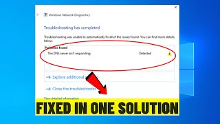 FIXED DNS Server isnt Responding problem in windows 1011  fixed  2023 [upl. by Atnod]