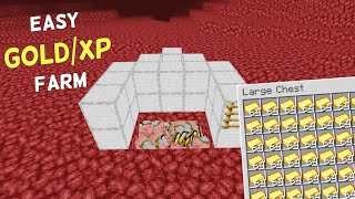 Easy Minecraft GoldXP Farm For Beginners 120 Tutorial [upl. by Wolenik734]