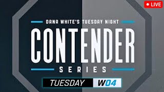 WEEK 4 Dana Whites Contender Series  LIVE STREAM  MMA Fight Companion  Season 8  UFC Apex [upl. by Enrahs]