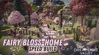 Fairy BlossHome Speed Build  Peaceful Meadows  Disney Dreamlight Valley Decor [upl. by Alletnahs]