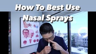 How to most effectively use a nose spray technique suggestions [upl. by Dronski827]