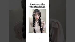 How to do prettier twin braid hairstyle explore korean skincare trending hairstyle shorts fyp [upl. by Allebasi839]