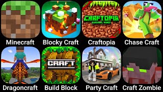 Minecraft Blocky Craft Craftopia Chase Craft Dragoncraft Build Block Party Craft Craft Zombie [upl. by Milissent427]