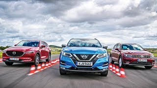 Volkswagen Tiguan vs Nissan Qashqai vs Mazda CX5 [upl. by Aryk]