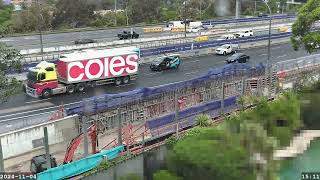 Warringah Freeway Upgrade time lapse  Monday 04 November 2024 [upl. by Ait]