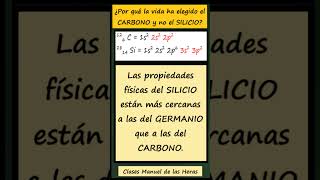 ¿Por qué las Biomoléculas son de Carbono y no de Silicio BIOMOLÉCULAS BIOLOGÍA [upl. by Arman668]