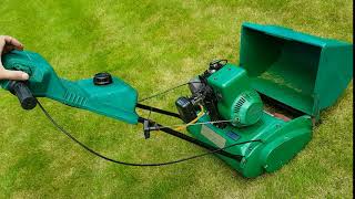 Qualcast 35S petrol lawnmower start up [upl. by Vicky]