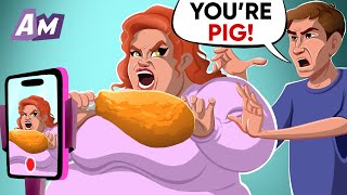 My PLUS SIZE WIFE OVEREATS ONLINE [upl. by Nuhs276]