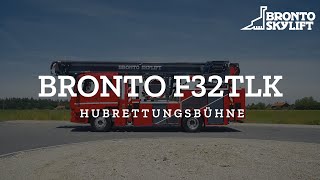 Bronto Skylift neue stadttaugliche Hubrettungsbühne F32TLK [upl. by Stroud]