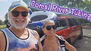 River tubing down the Comal River on a Monday morning [upl. by Navy]