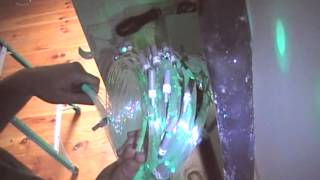 Fiber Optic Star Ceiling Installation Video in Drywall for Childrens Bedroom [upl. by Giza455]