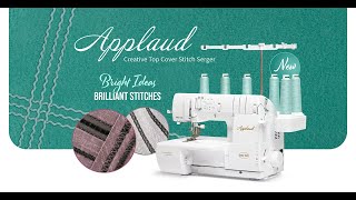 Baby Lock Applaud Creative Top Cover Stitch Serger  BLP6 [upl. by Nylissej]