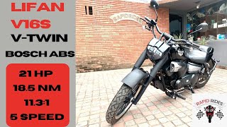 Lifan V16s VTwin Motorcycle Review With Sound Test [upl. by Fulbert686]