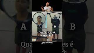 Qual das lentes é divergente física optica lentes [upl. by Aray]